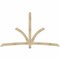 Ekena Millwork Davenport Rough Sawn Timber Gable Bracket, Douglas Fir, 96"W x 56"H x 2"D x 4"F, 14/12 Pitch GBW096X56X0204DAV00RDF - alternate 1